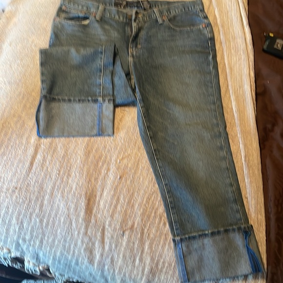 Calvin Klein cropped jeans, size 14, cuffed at the bottom, 23” inseam. - Picture 2 of 5